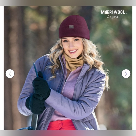 Meriwool Beanie for Men and Women Merino Wool Blend Ribbed Knit Winter Hat - Picture 5 of 9